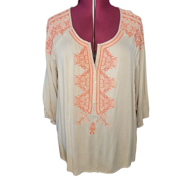 Style & Co Women's Embroidered Tunic (Size 2X) - Picture 1 of 8
